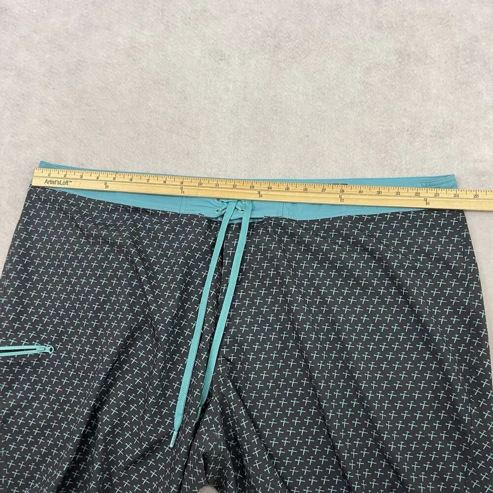 Dixxon Board Shorts Mens 48 Gray Drawstring Waist Surf Swim Trunks